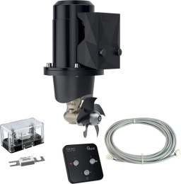 Комплект подруливающего устройства Quick 1.3кВт, 25кгс, 12В, 110мм с туннелем, кабелем и пультом